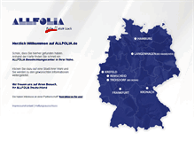 Tablet Screenshot of allfolia.de